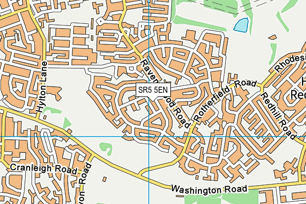 SR5 5EN map - OS VectorMap District (Ordnance Survey)