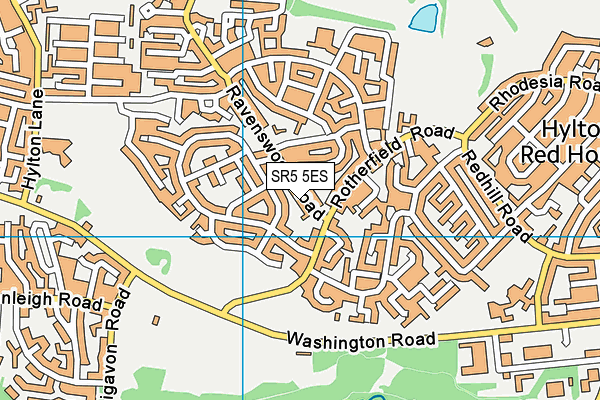 SR5 5ES map - OS VectorMap District (Ordnance Survey)