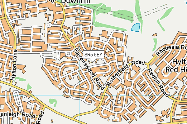 SR5 5EY map - OS VectorMap District (Ordnance Survey)