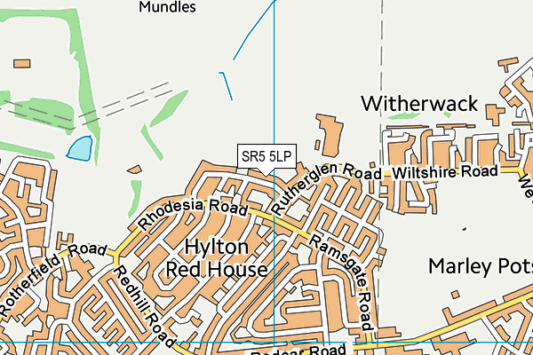 SR5 5LP map - OS VectorMap District (Ordnance Survey)