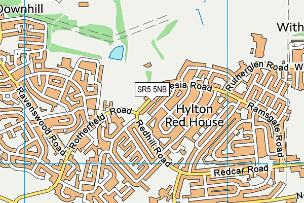 SR5 5NB map - OS VectorMap District (Ordnance Survey)