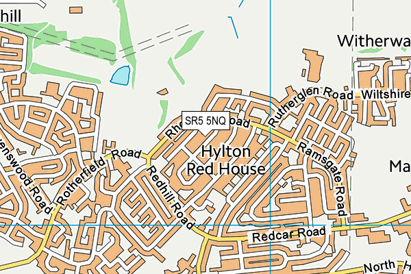 SR5 5NQ map - OS VectorMap District (Ordnance Survey)