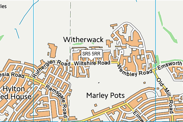 SR5 5RR map - OS VectorMap District (Ordnance Survey)