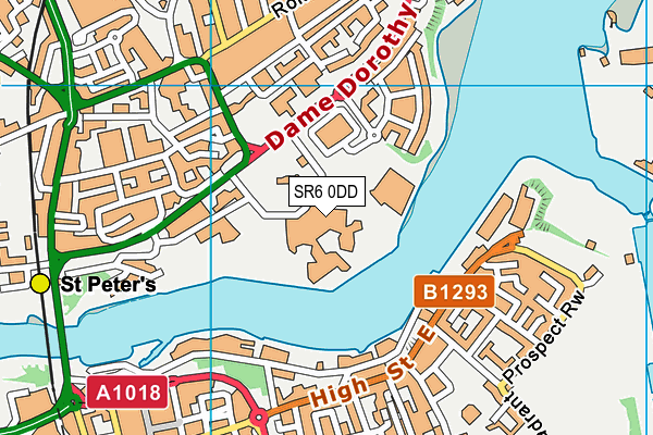 SR6 0DD map - OS VectorMap District (Ordnance Survey)