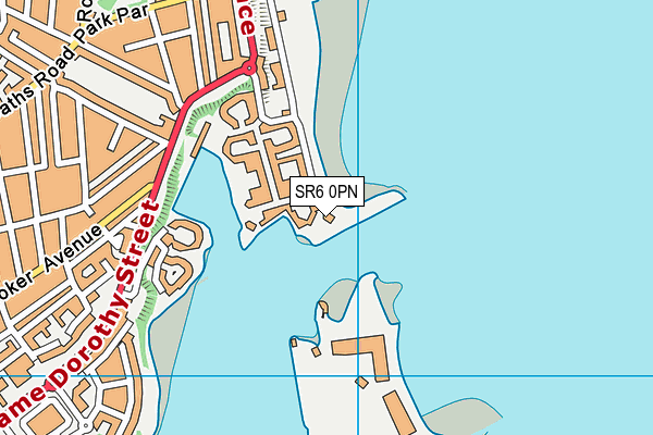 SR6 0PN map - OS VectorMap District (Ordnance Survey)