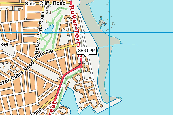 SR6 0PP map - OS VectorMap District (Ordnance Survey)