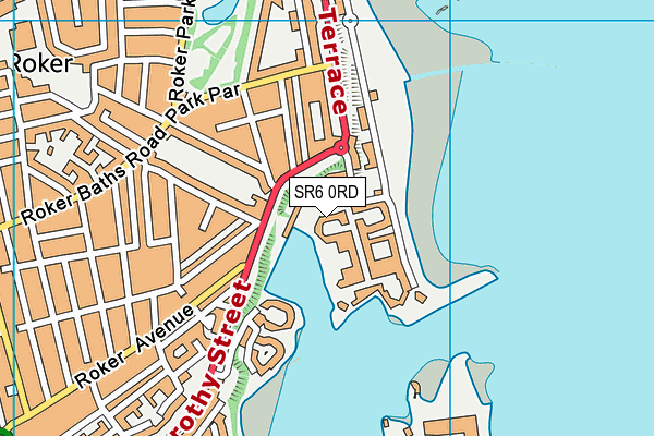 SR6 0RD map - OS VectorMap District (Ordnance Survey)