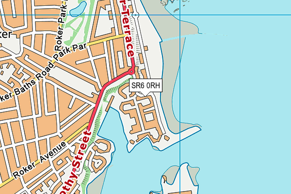 SR6 0RH map - OS VectorMap District (Ordnance Survey)