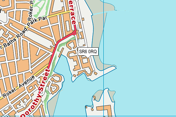 SR6 0RQ map - OS VectorMap District (Ordnance Survey)