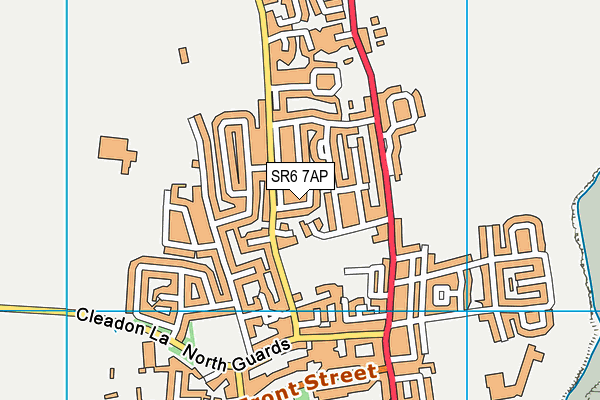 SR6 7AP map - OS VectorMap District (Ordnance Survey)