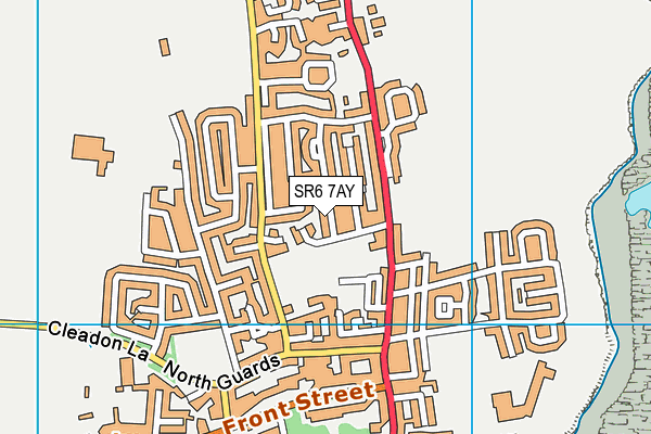 SR6 7AY map - OS VectorMap District (Ordnance Survey)