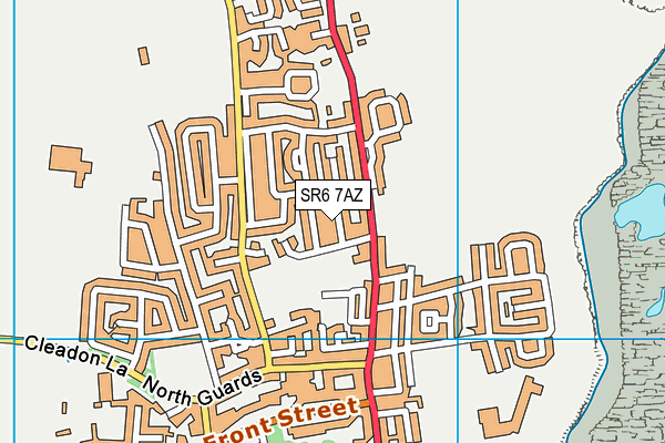 SR6 7AZ map - OS VectorMap District (Ordnance Survey)