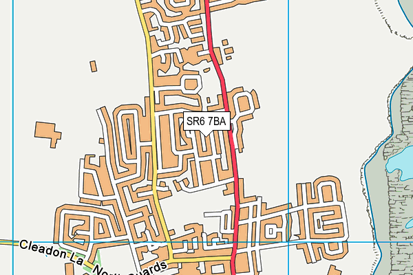 SR6 7BA map - OS VectorMap District (Ordnance Survey)