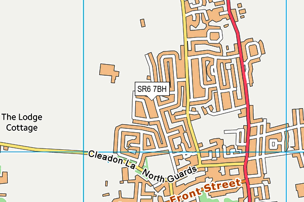 SR6 7BH map - OS VectorMap District (Ordnance Survey)