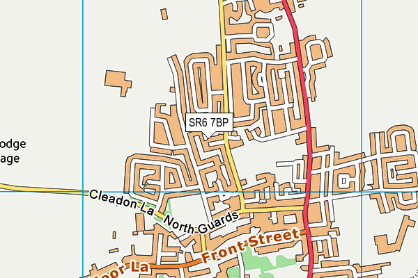 SR6 7BP map - OS VectorMap District (Ordnance Survey)