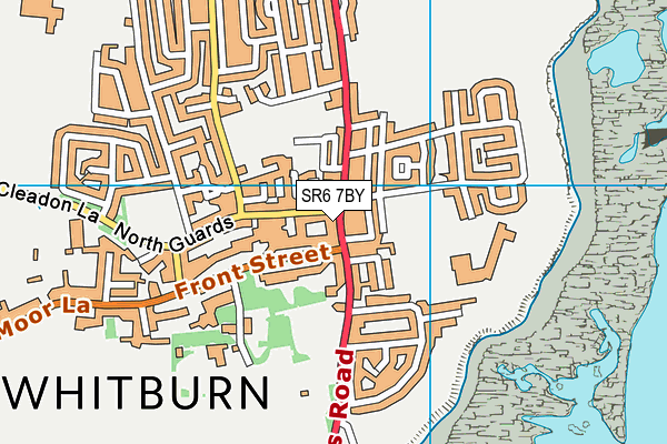 SR6 7BY map - OS VectorMap District (Ordnance Survey)