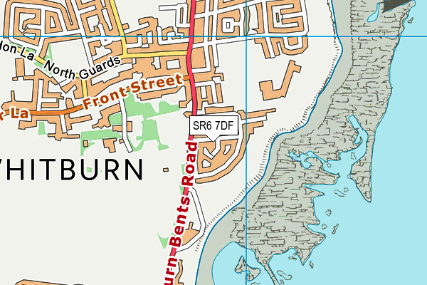 SR6 7DF map - OS VectorMap District (Ordnance Survey)