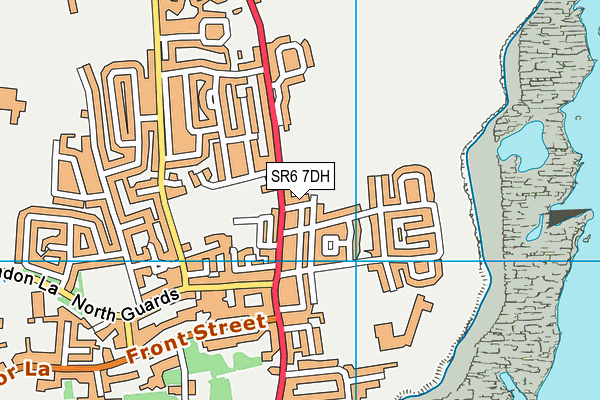SR6 7DH map - OS VectorMap District (Ordnance Survey)