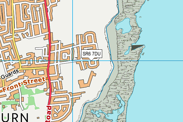 SR6 7DU map - OS VectorMap District (Ordnance Survey)
