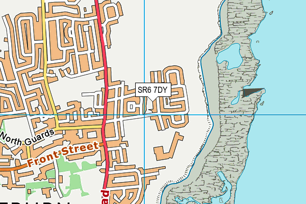 SR6 7DY map - OS VectorMap District (Ordnance Survey)
