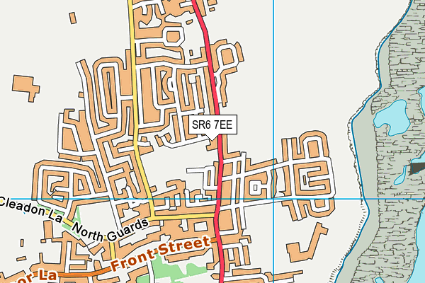 SR6 7EE map - OS VectorMap District (Ordnance Survey)