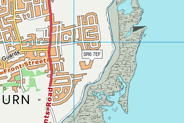 Whitburn C Of E Academy map (SR6 7EF) - OS VectorMap District (Ordnance Survey)