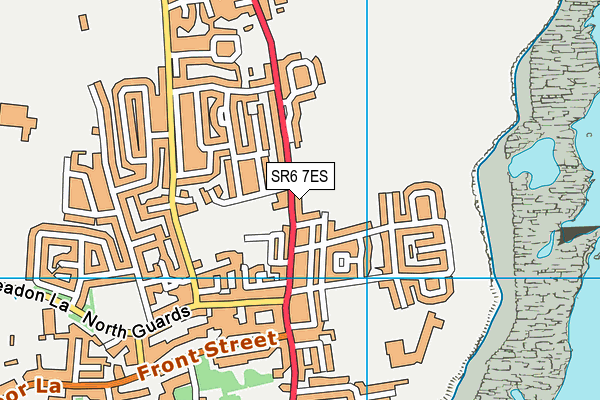 SR6 7ES map - OS VectorMap District (Ordnance Survey)