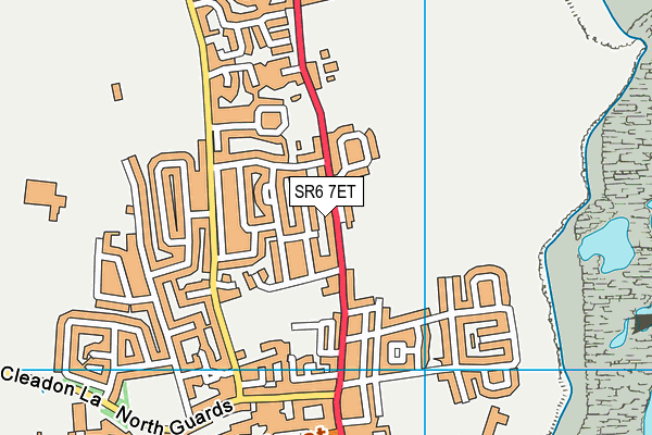SR6 7ET map - OS VectorMap District (Ordnance Survey)