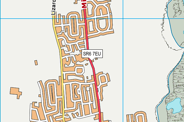 SR6 7EU map - OS VectorMap District (Ordnance Survey)