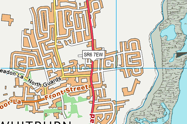 SR6 7EW map - OS VectorMap District (Ordnance Survey)