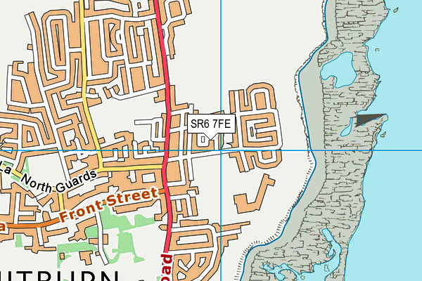 SR6 7FE map - OS VectorMap District (Ordnance Survey)