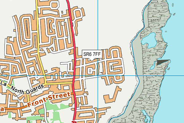 SR6 7FF map - OS VectorMap District (Ordnance Survey)