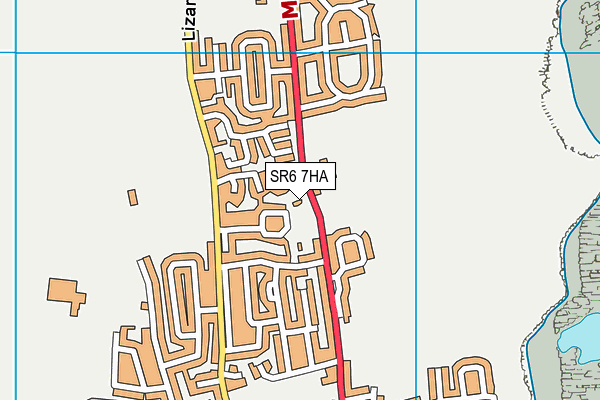 SR6 7HA map - OS VectorMap District (Ordnance Survey)