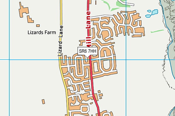 SR6 7HH map - OS VectorMap District (Ordnance Survey)