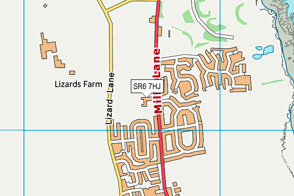 Marsden Primary School map (SR6 7HJ) - OS VectorMap District (Ordnance Survey)