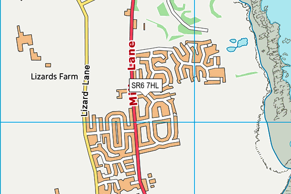 SR6 7HL map - OS VectorMap District (Ordnance Survey)
