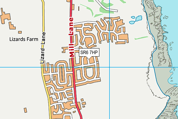 SR6 7HP map - OS VectorMap District (Ordnance Survey)