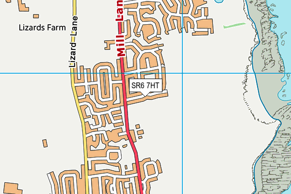 SR6 7HT map - OS VectorMap District (Ordnance Survey)