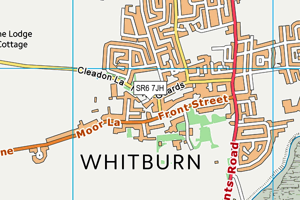 SR6 7JH map - OS VectorMap District (Ordnance Survey)