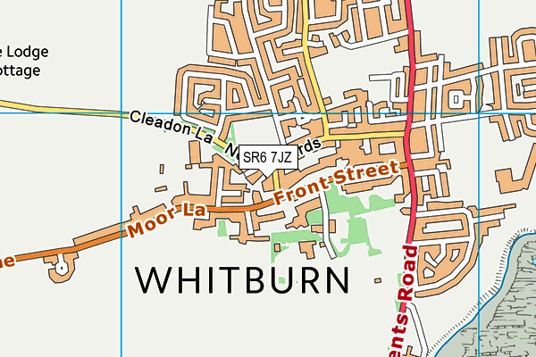 SR6 7JZ map - OS VectorMap District (Ordnance Survey)