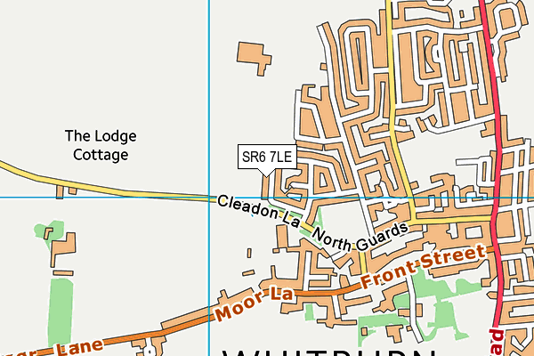 SR6 7LE map - OS VectorMap District (Ordnance Survey)
