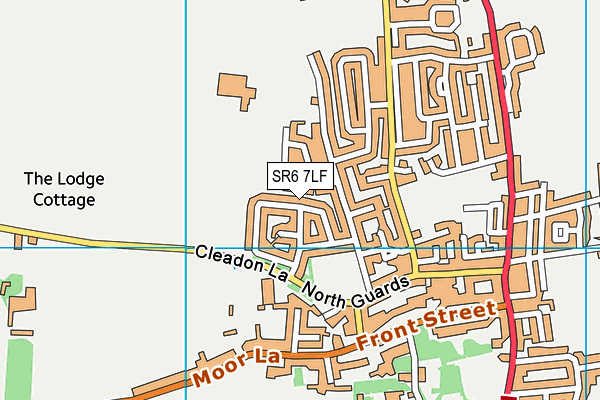 SR6 7LF map - OS VectorMap District (Ordnance Survey)