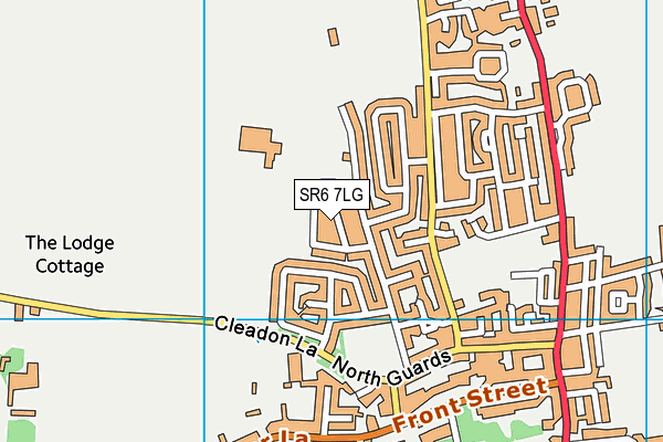 SR6 7LG map - OS VectorMap District (Ordnance Survey)