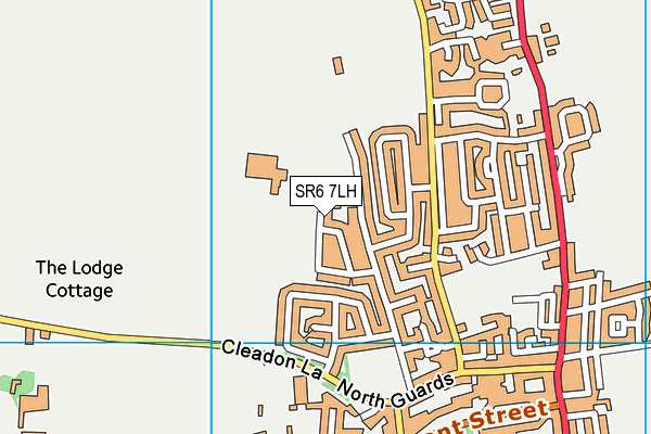 SR6 7LH map - OS VectorMap District (Ordnance Survey)