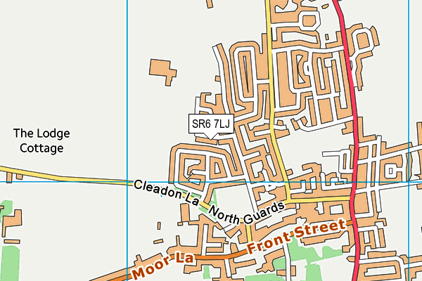 SR6 7LJ map - OS VectorMap District (Ordnance Survey)