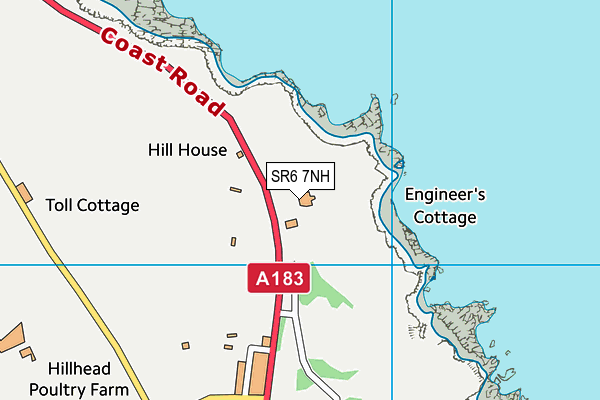 SR6 7NH map - OS VectorMap District (Ordnance Survey)