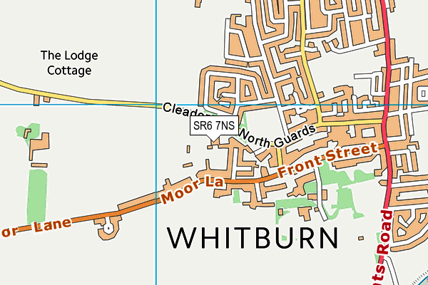 Cleadon Lane New Fields map (SR6 7NS) - OS VectorMap District (Ordnance Survey)