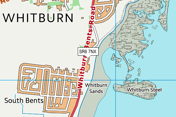 SR6 7NX map - OS VectorMap District (Ordnance Survey)