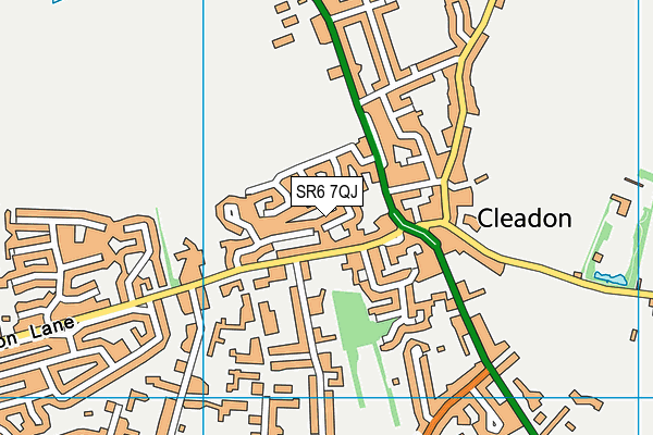 SR6 7QJ map - OS VectorMap District (Ordnance Survey)