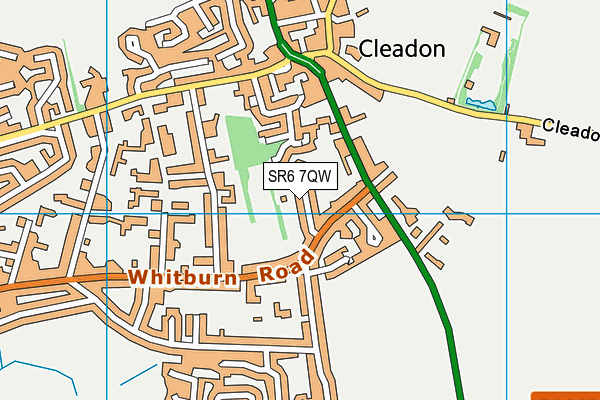 Coulthard Park map (SR6 7QW) - OS VectorMap District (Ordnance Survey)